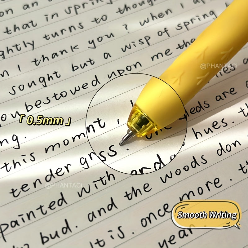 [Creative Gel Pen] 8pcs Creative Duck and Chick Gel Pen | 0.5mm Black Writing Pen Office Supplies Small Gift