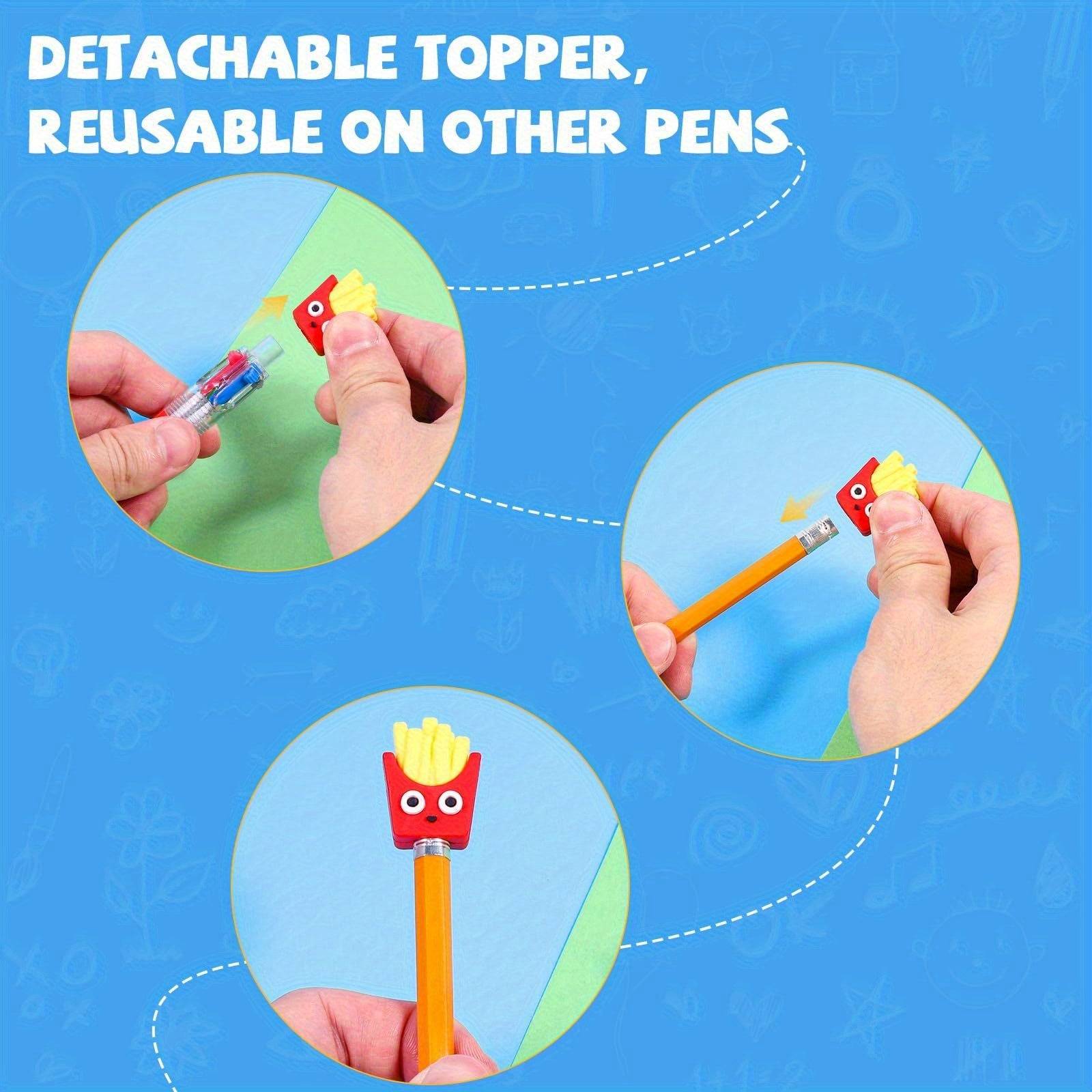 20 Mini 4-In-1 Multicolor Retractable Ballpoint Pens - a Cartoon Pen Set Featuring Blue, Red, Black, And Green Ink - Perfect for School Supplies, Classroom Prizes, End-Of-Year Gifts, Christmas Presents, And Halloween Treats