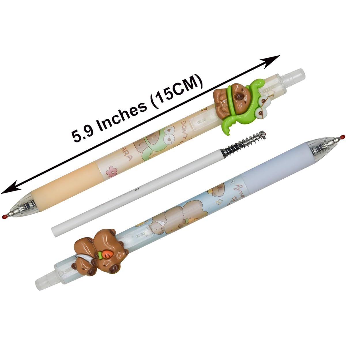 6pcs Capybara Rollerball Gel Pens Cartoon Animal Pen Retractable Priting Pens Novelty Pen Black Ink for School Party Office, Cute Gel Pens, Cute Pens for, Gel Pens Set, Colored Gel Pens, Pastel Gel Pens, Party Favors, Writing Tools, Playful Stationery,
